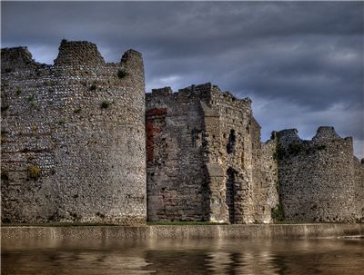 Portchester Castle in Hampshire