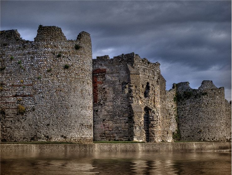 Portchester Castle in Hampshire