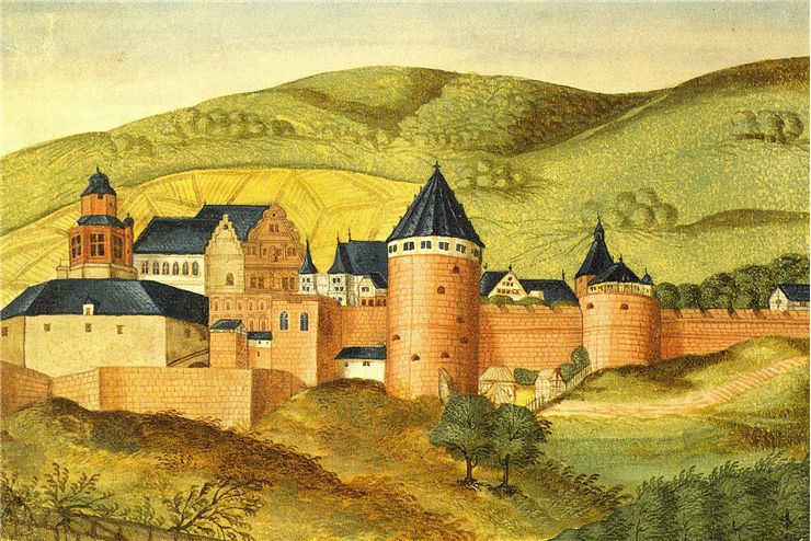 The Heidelberg castle in the Thesaurus Pictuarum