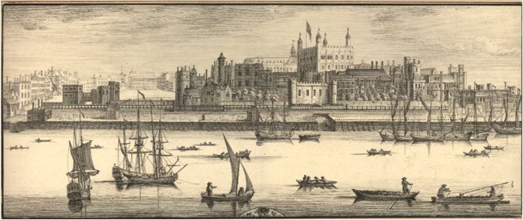 Tower of London by Samuel and Nathaniel Buck